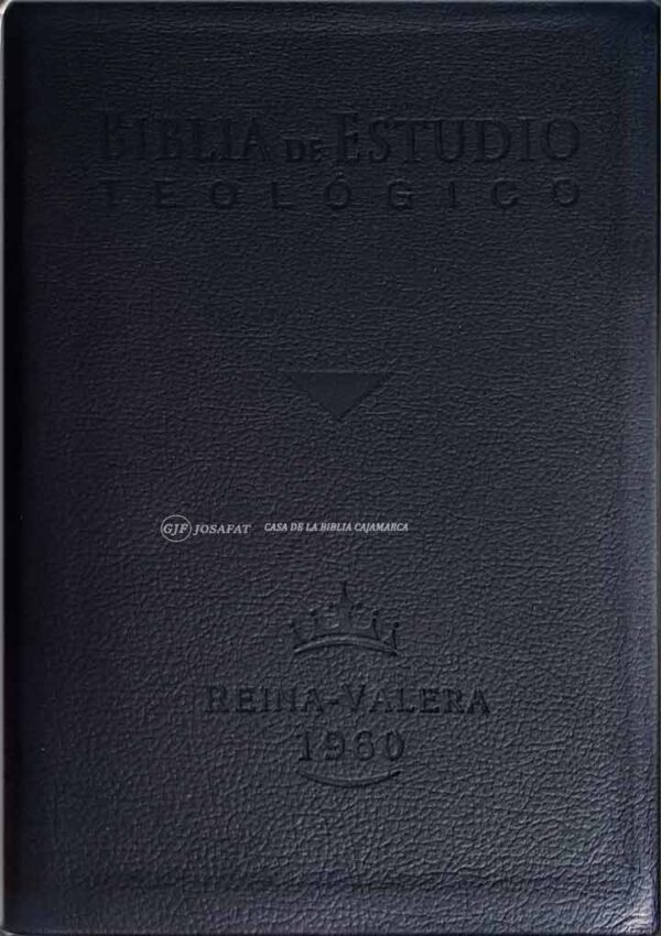 Biblia de Estudio RVR1960 Teologico Tapa Piel Genuina con Índice