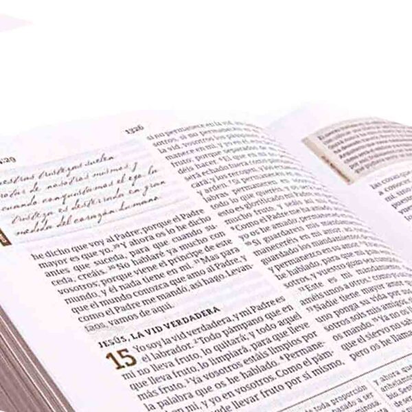 Biblia de estudio RVR1960 Spurgeon Negro Marrón símil piel