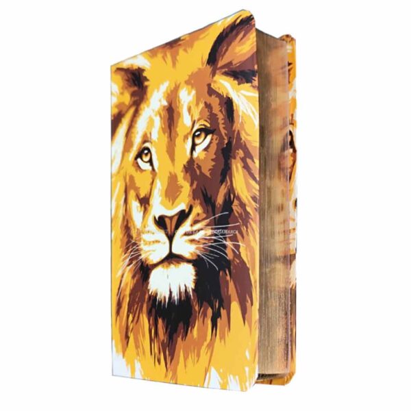 Biblia RVR1960 Letra Grande Leon Naranja Eco 12 pts