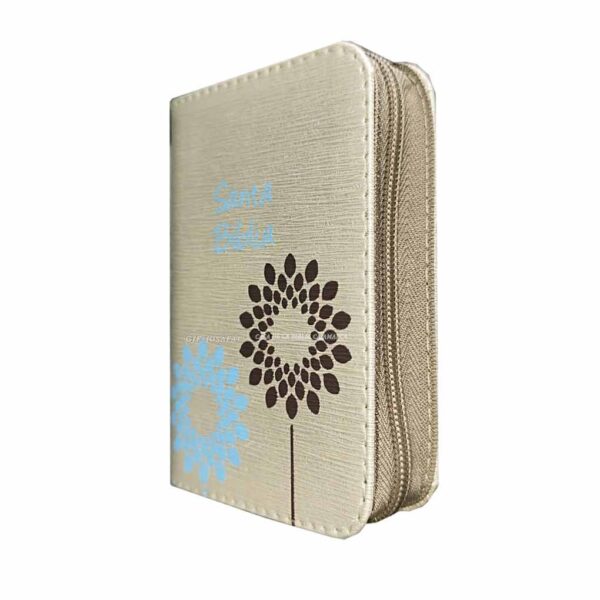 Biblia de bolsillo RVR1960 Piel Cierre Beige