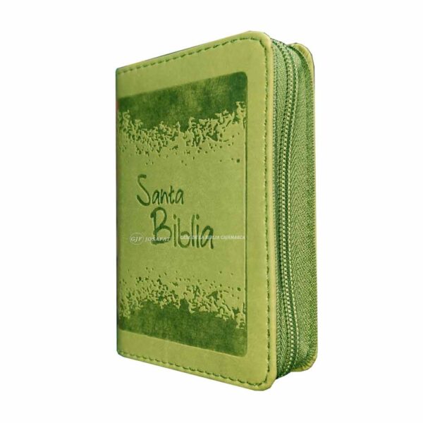 Biblia de bolsillo RVR1960 Piel Cierre Verde