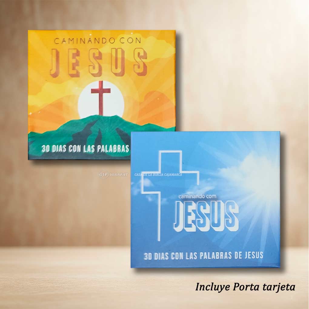 Promesas Caminando con Jesús 30 días Caja x 30 unds