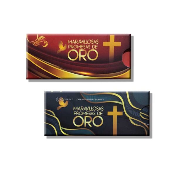 Maravillosas Promesas de Oro Caja x 60 unds