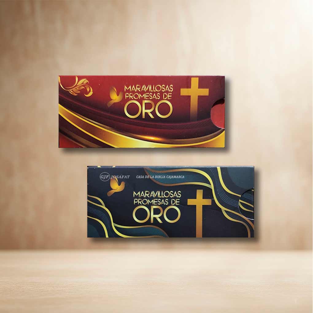 Maravillosas Promesas de Oro Caja x 60 unds