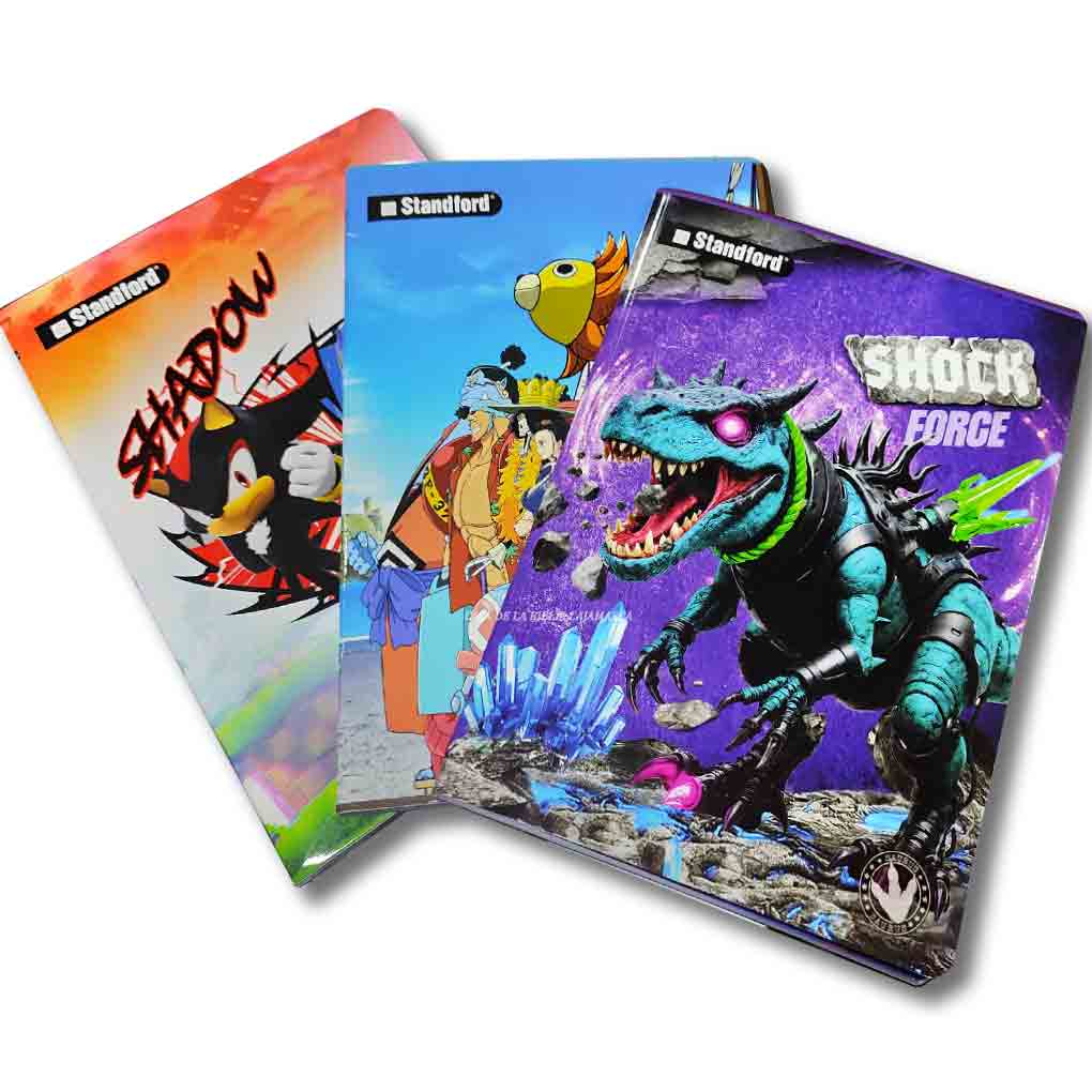 Cuaderno Rayado Standford A4 80hjs 60 Grs Con Diseño Hombre