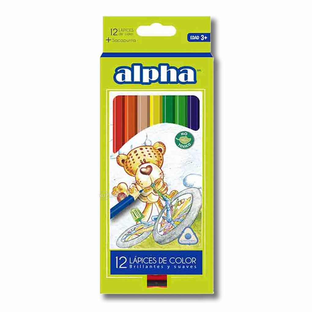 Colores Largos Alpha x 12 unds