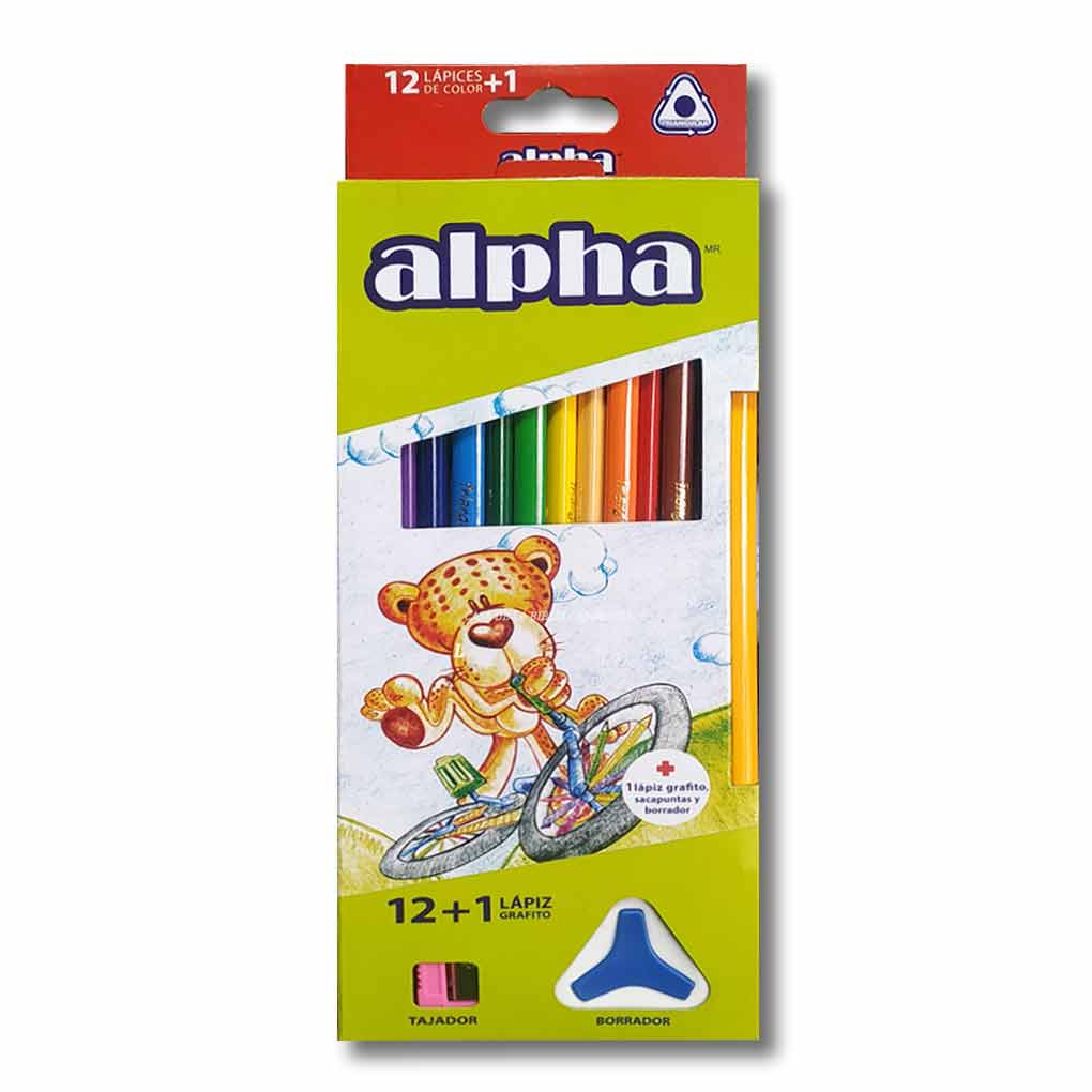 Colores Largos Alpha x 12 unds + Oferta