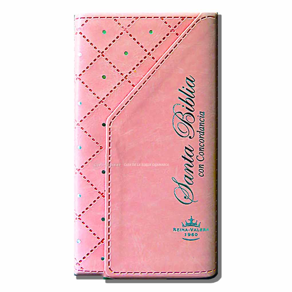 Biblia RVR1960 Manual Tapa Simil Piel Cartera con Broche