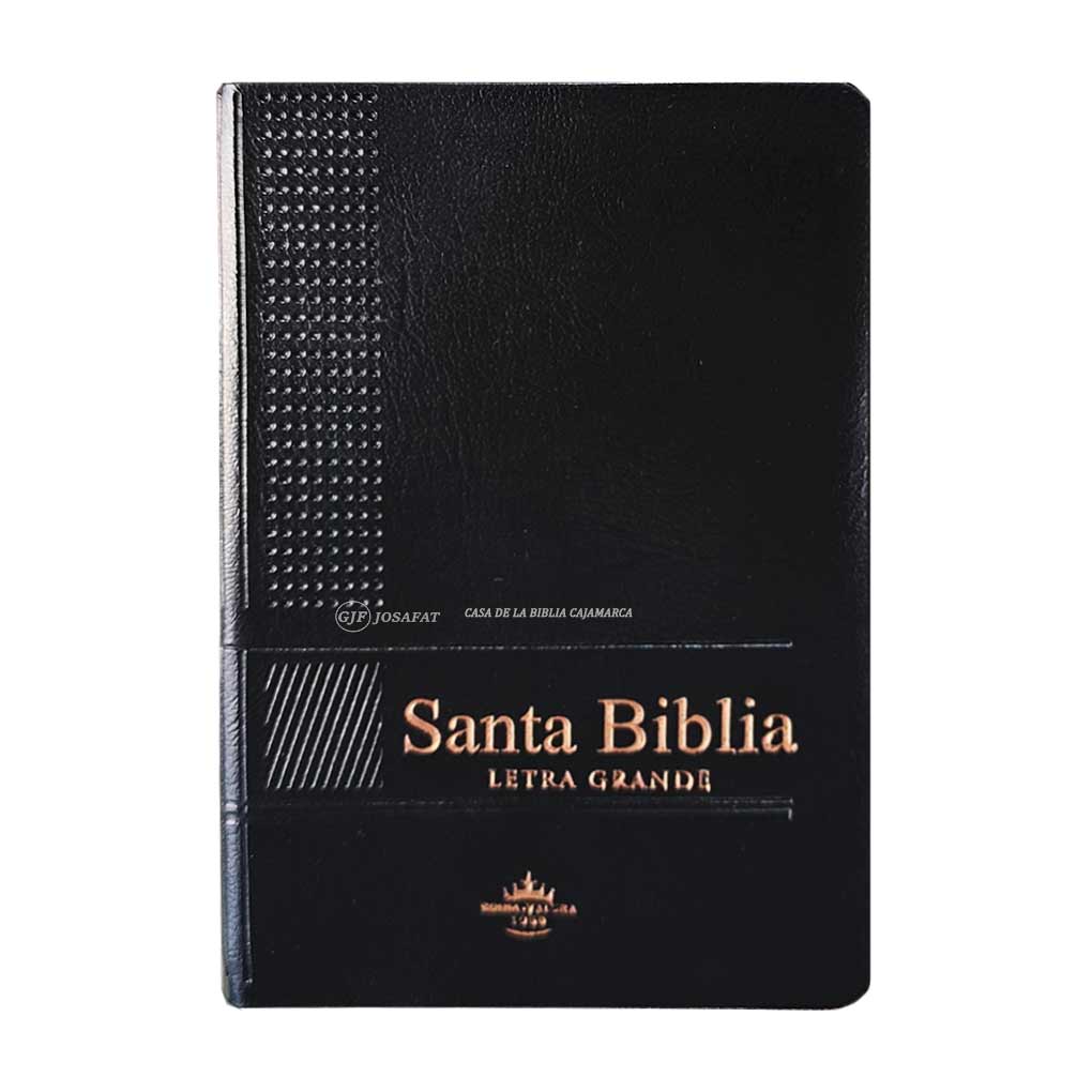 Biblia RVR1960 Compacta Tapa Vinil con Indice Negro