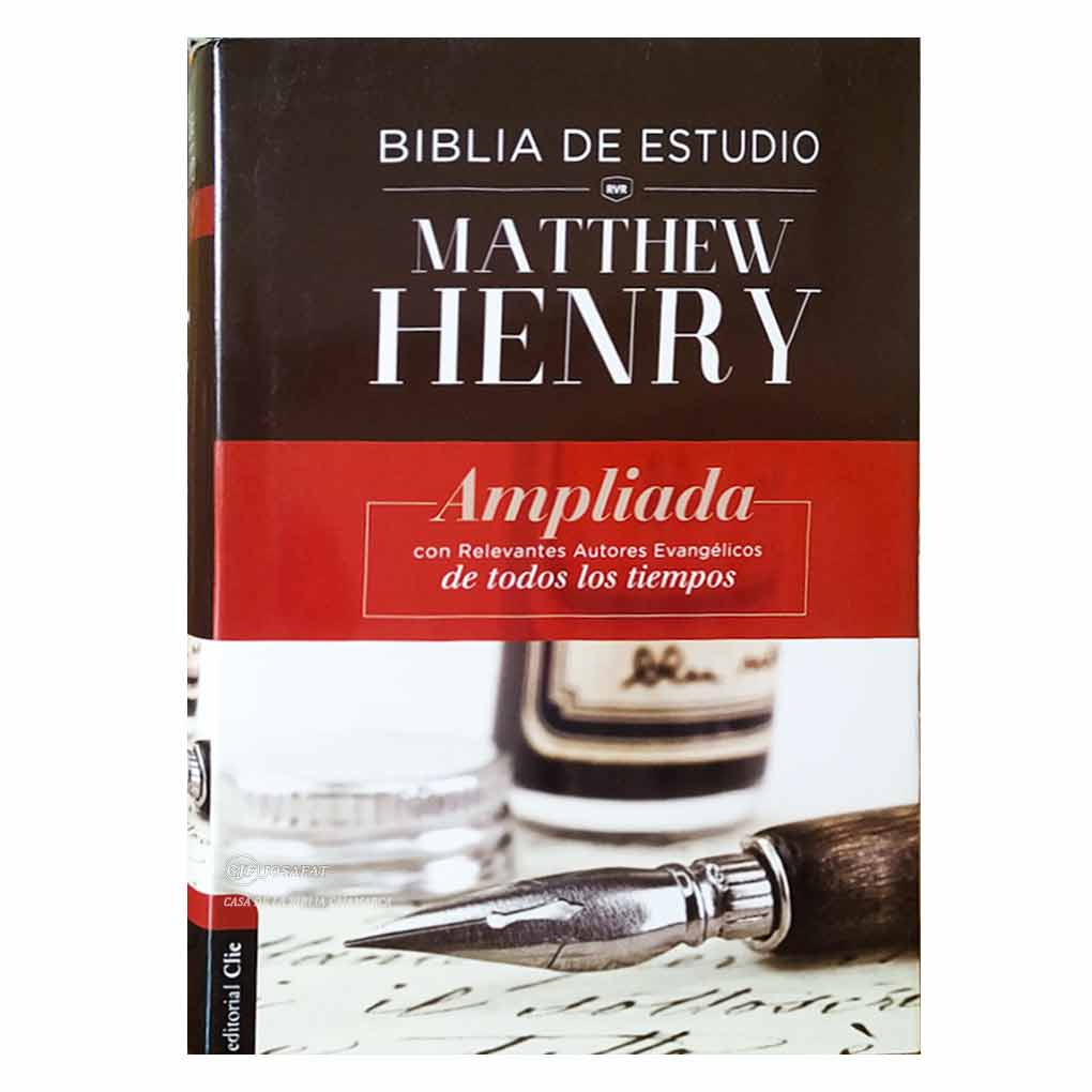Biblia de Estudio Matthew Henry Tapa Dura