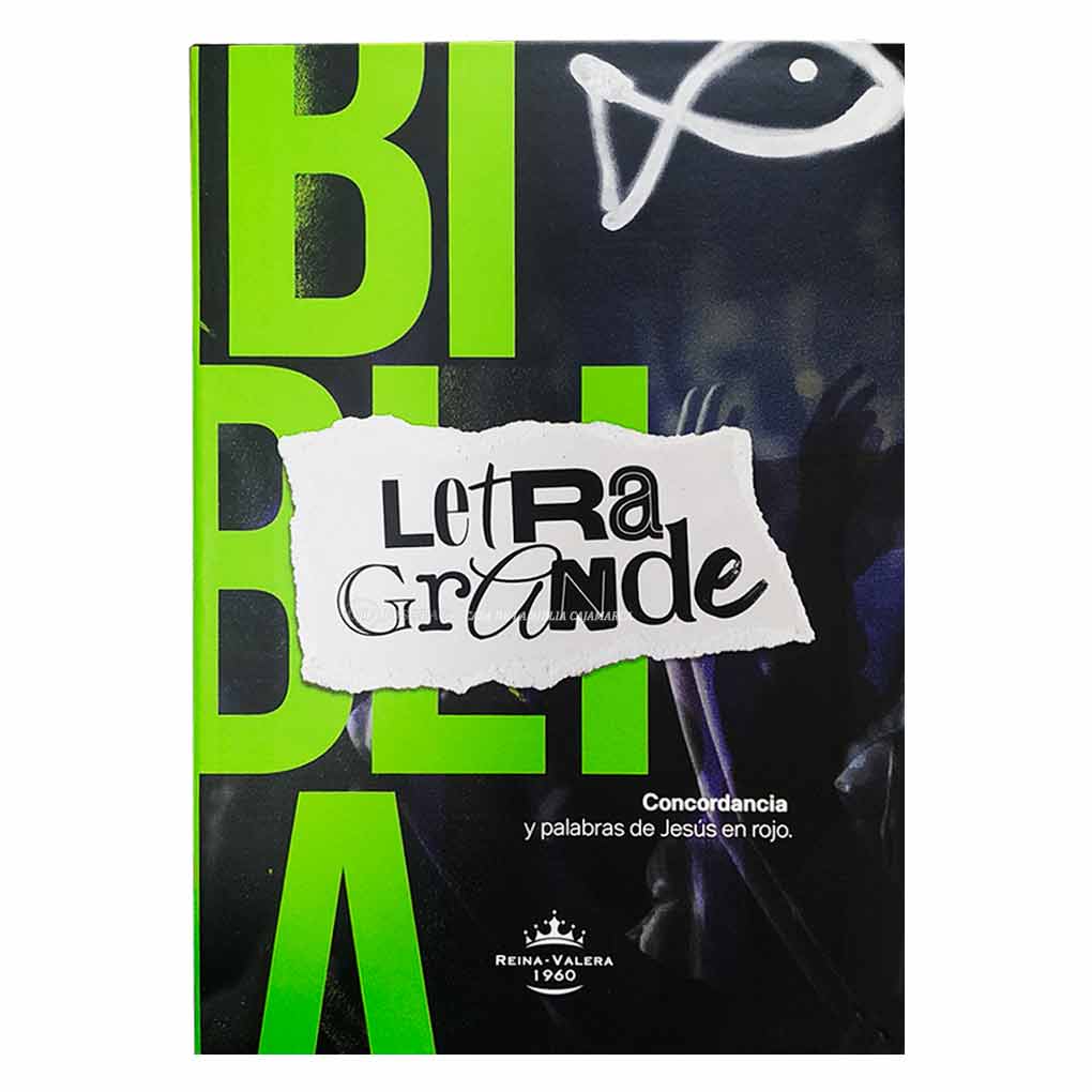 Biblia RVR1960 Personal Tapa Eco Flex Joven Letra Grande 12 pts
