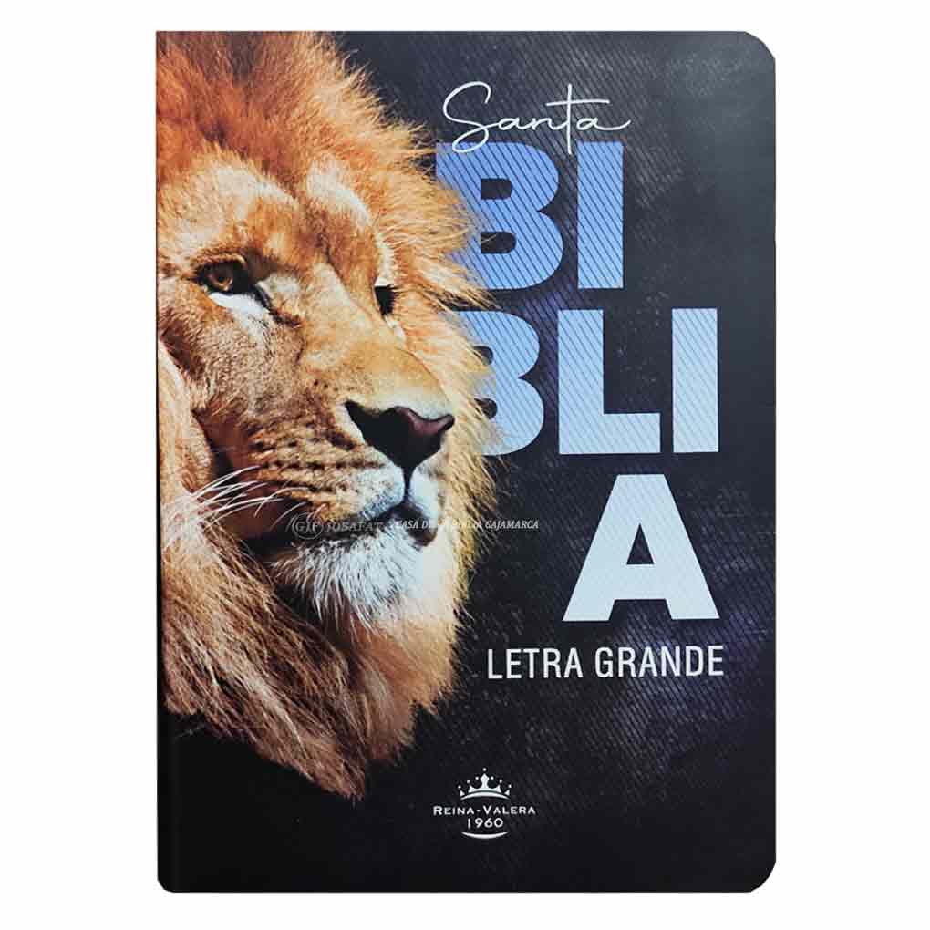 Biblia RVR1960 Personal Tapa Eco Flex Leon NR Letra Grande 12 pts