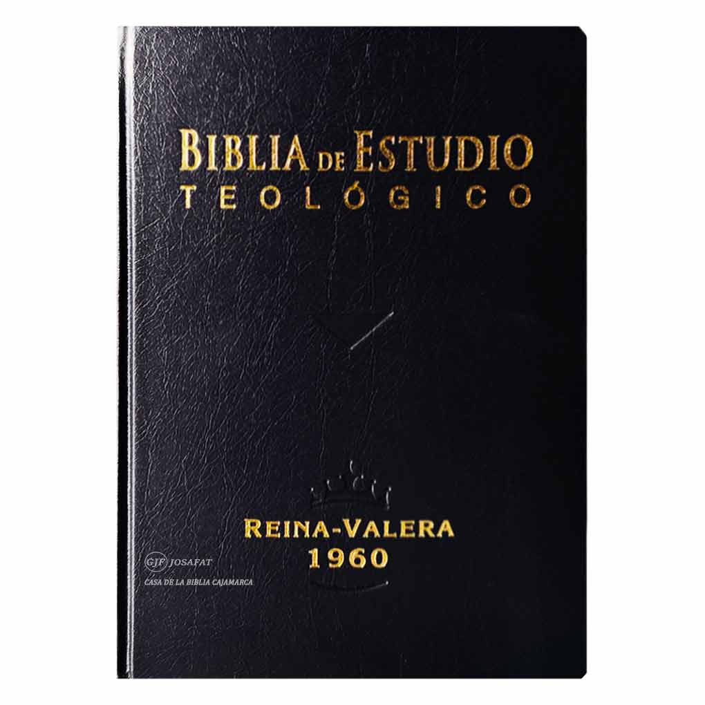 Biblia de Estudio Teologico RVR1960 Tapa Dura Filo Dorado