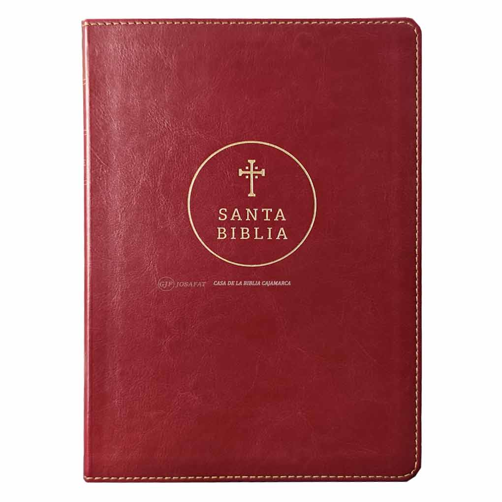 Biblia RVR1960 Personal Ultrafina Letra Grande Piel Café Rojizo