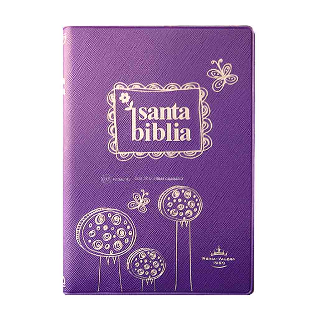 Biblia RVR1960 Manual Ultrafina Vinil Morado
