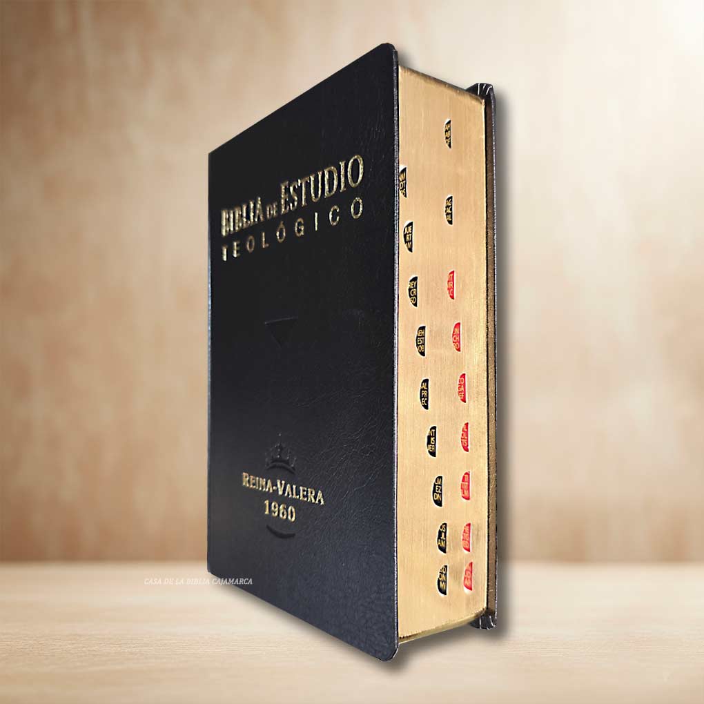 Biblia de Estudio Teologico RVR1960 Tapa Dura Filo Dorado