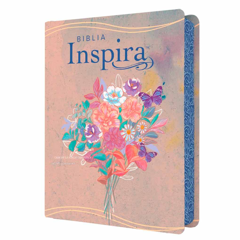 Biblia Inspira NTV SentiPiel Acuarela Rosa