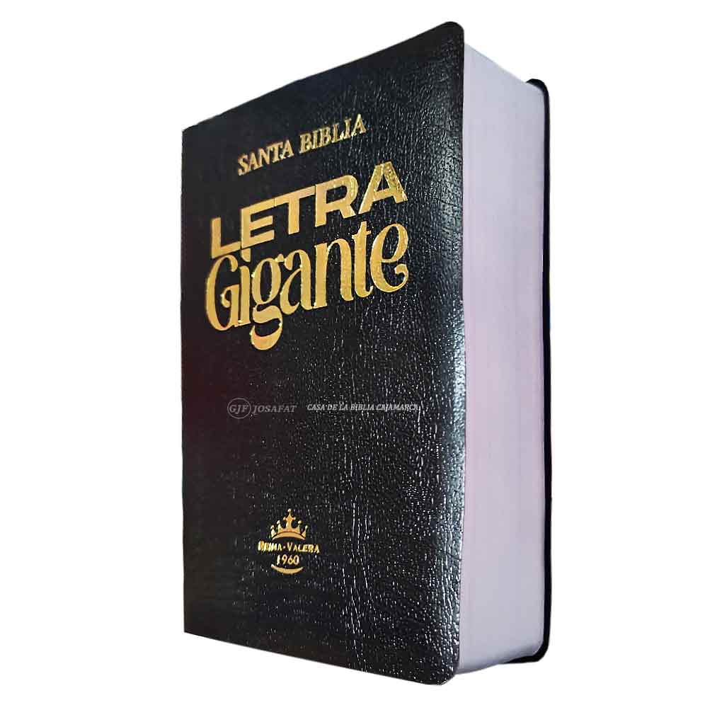 Biblia RVR1960 Letra Gigante 14 Pts Tapa Covertex Personal Filo Color Negro