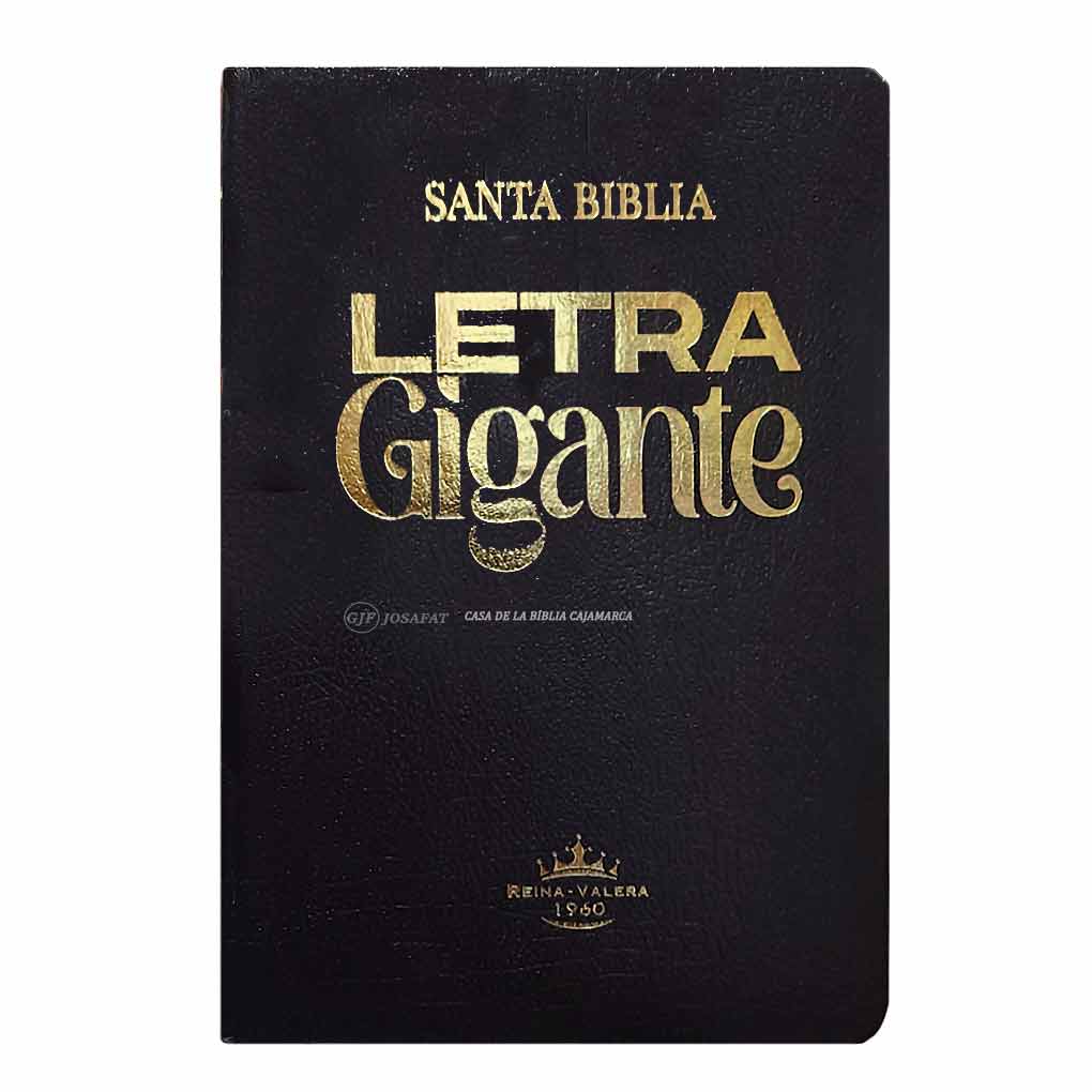 Biblia RVR1960 Letra Gigante 14 Pts Tapa Covertex Personal Filo Color Negro