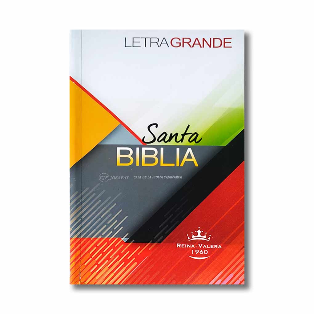 Biblia RVR1960 Personal Tapa Rústica Letra Grande 12 pts Colores QR