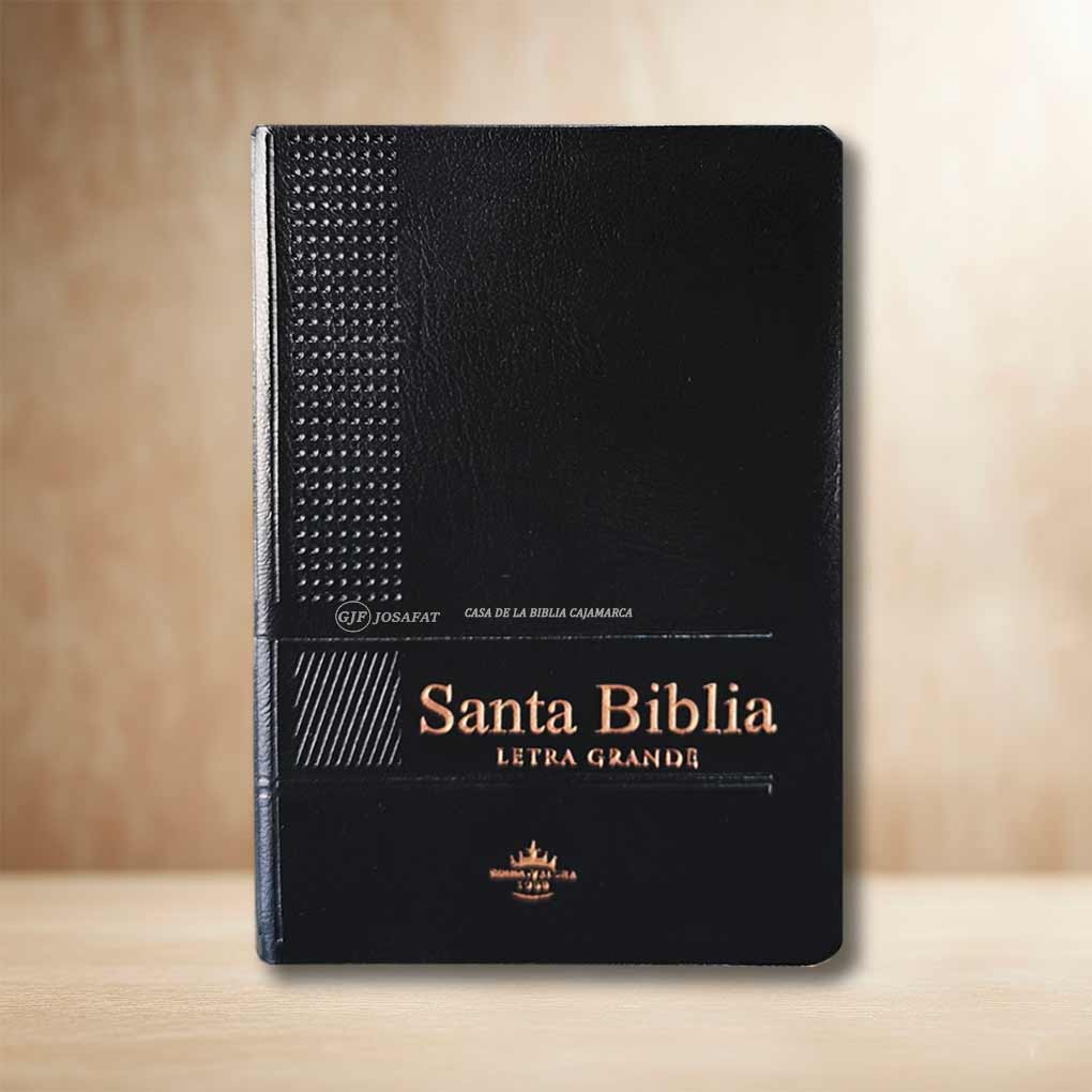 Biblia RVR1960 Compacta Tapa Vinil con Indice Negro
