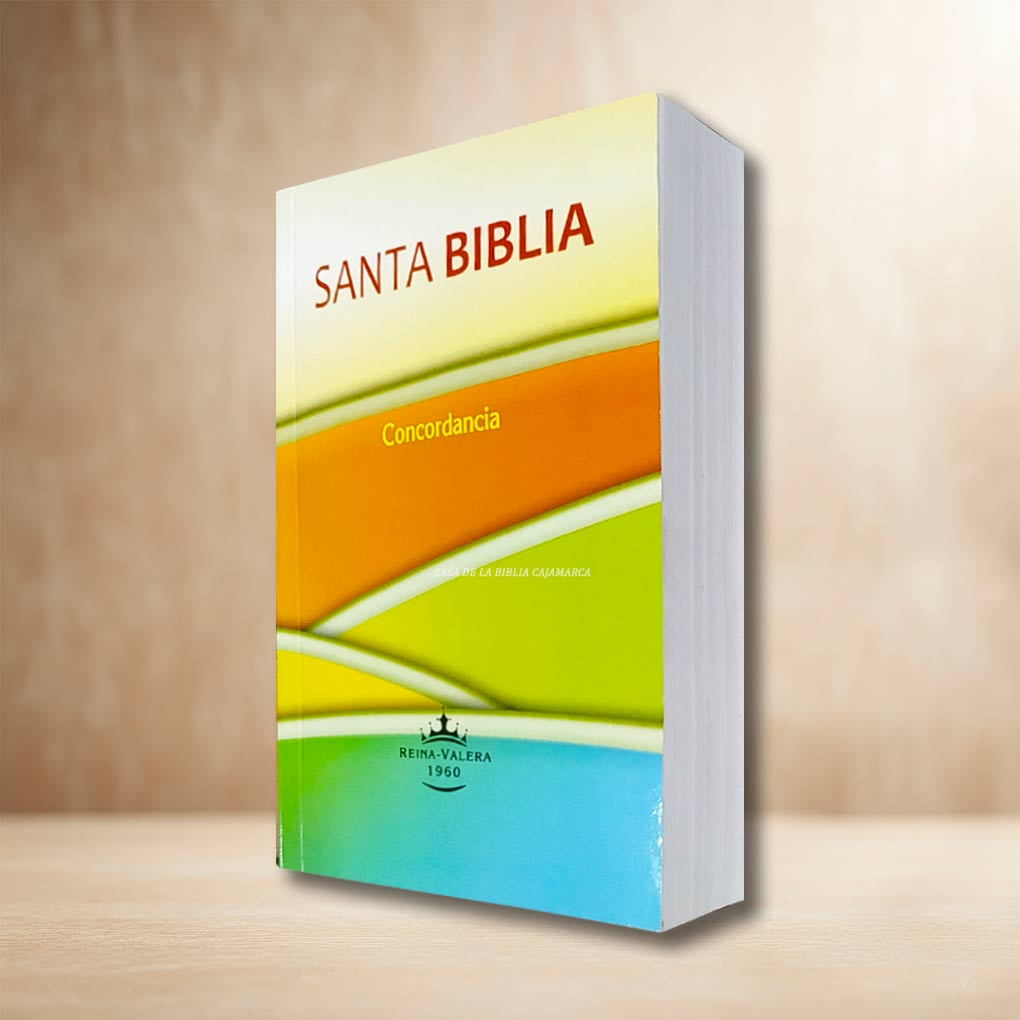 Biblia RVR1960 Compacta Tapa Rústica Económico Amarillo Verde