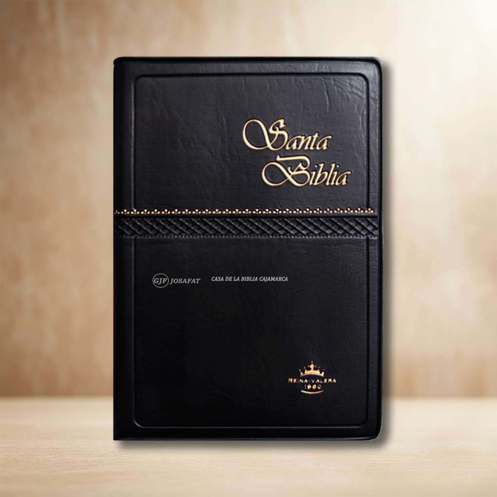 Biblia RVR1960 Compacta Tapa Vinil Negro