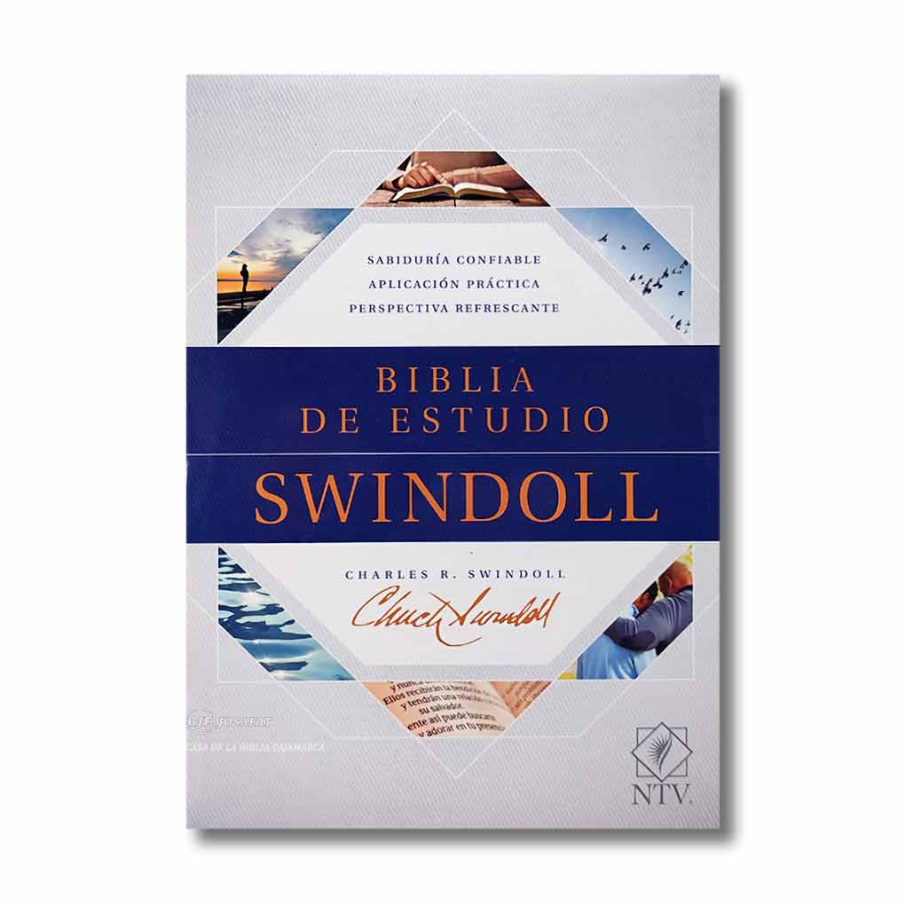 Biblia de Estudio Swindoll NTV Tapa Dura Azul