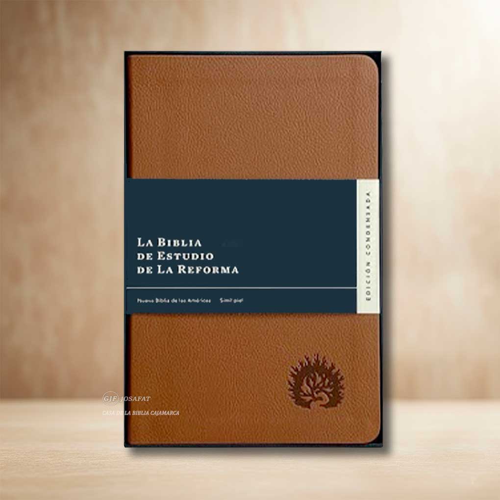La Biblia de Estudio de La Reforma Edición Condensada Tapa Símil Piel Marrón