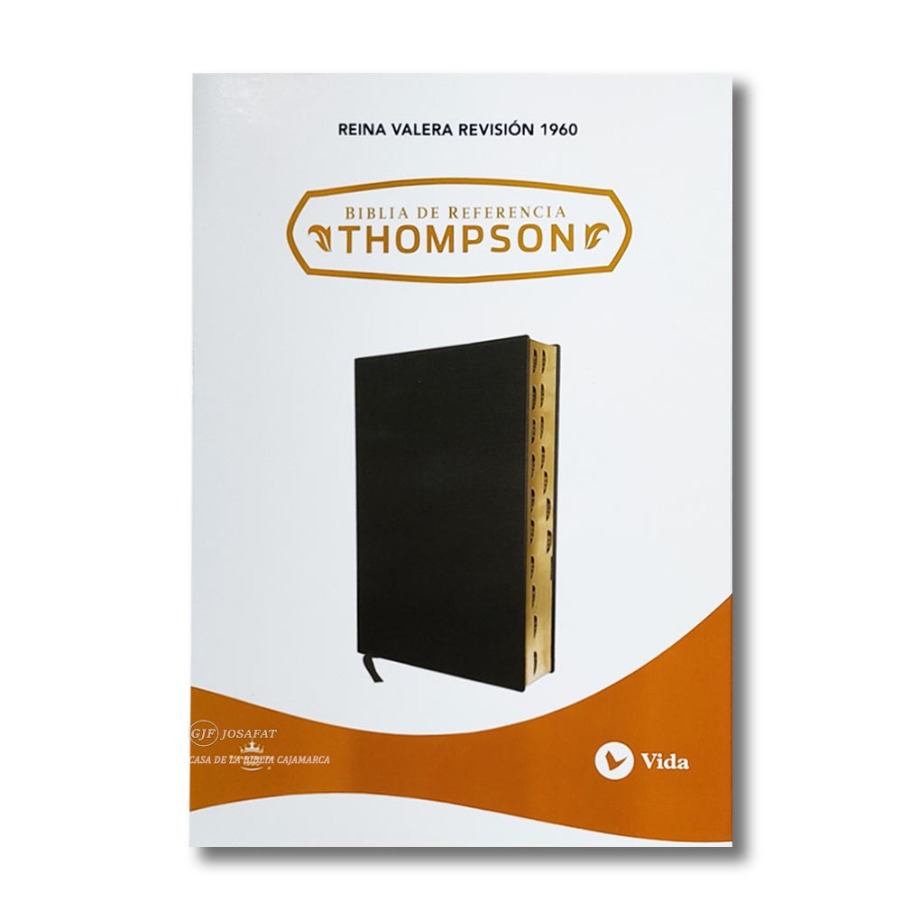Biblia de Referencia Thompson RVR1960 Tapa Piel Indice Negro