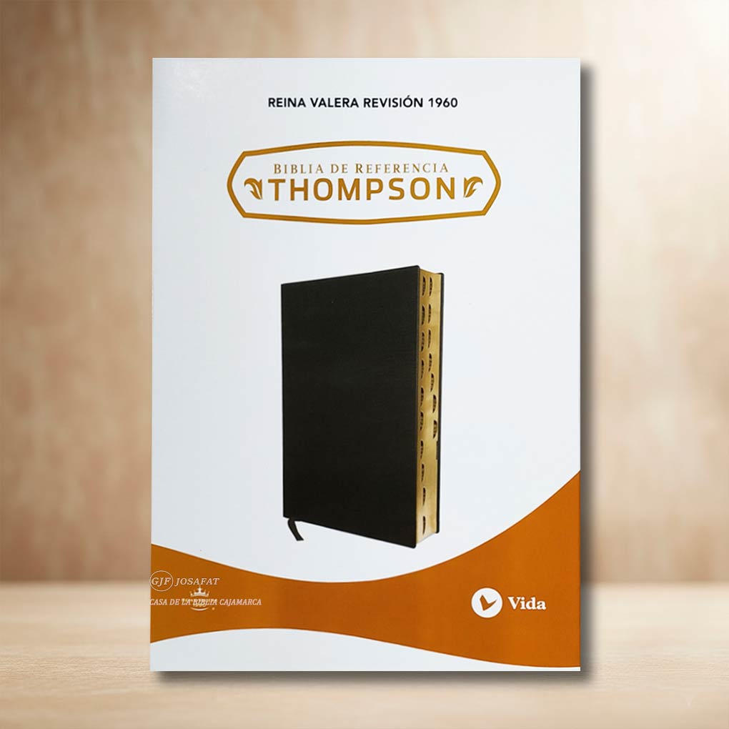 Biblia de Referencia Thompson RVR1960 Tapa Piel Indice Negro