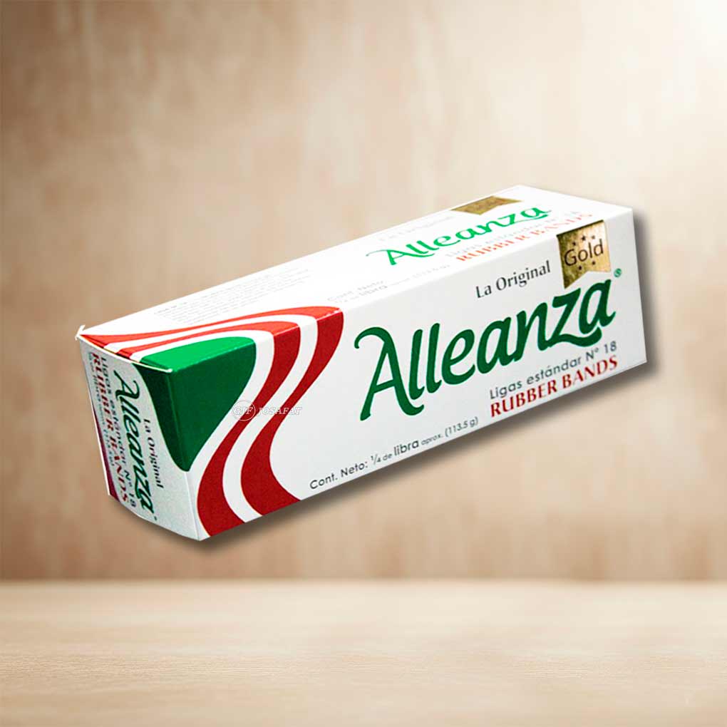 Ligas Alleanza Caja x 1/4 Libra N°18 Estandar