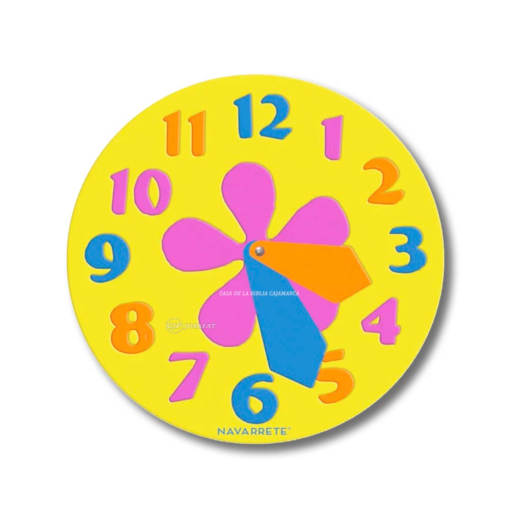Juego Didáctico Reloj Encaje Rompecabezas y Lectura horaria