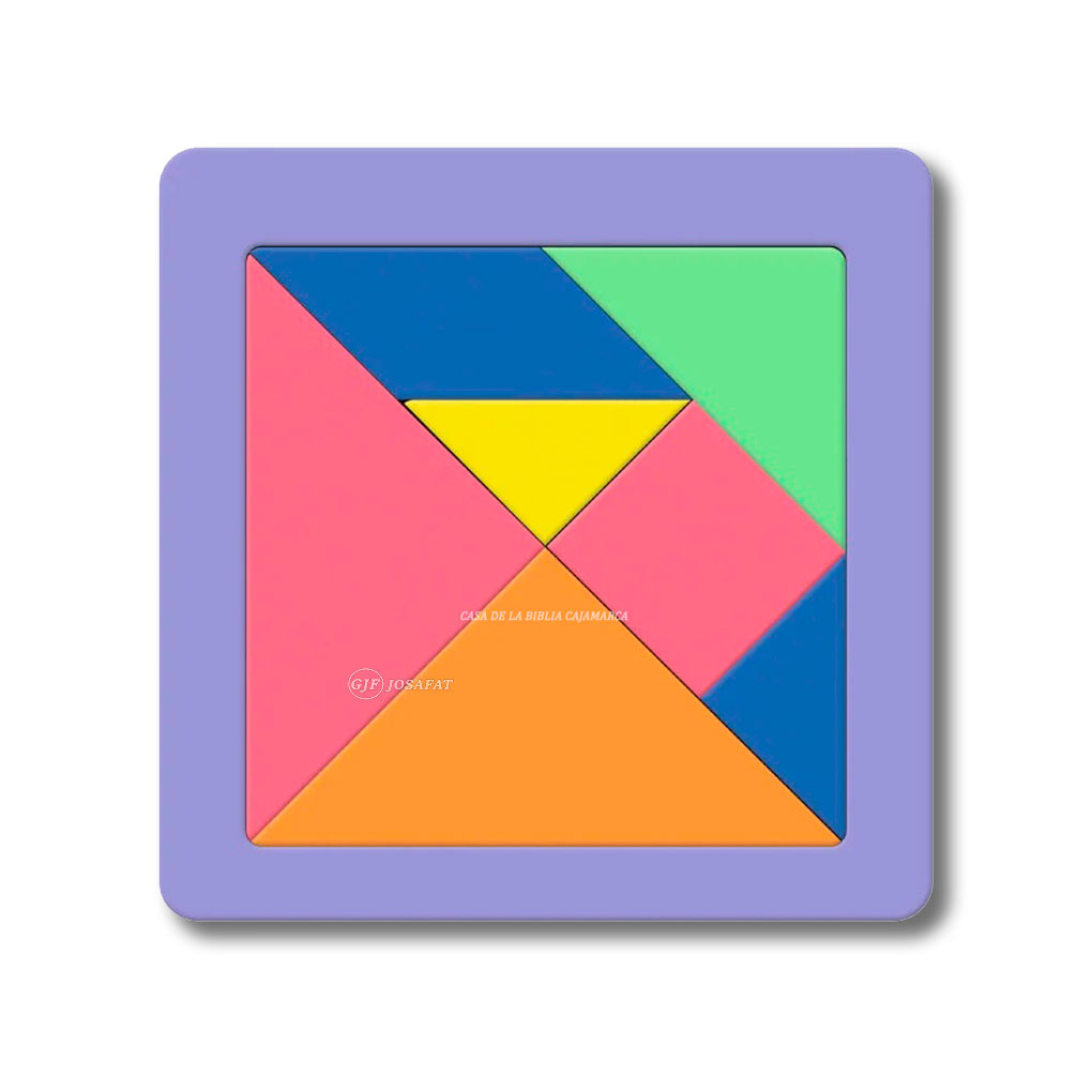 Juego Didáctico Tangram 20 x 20 cm