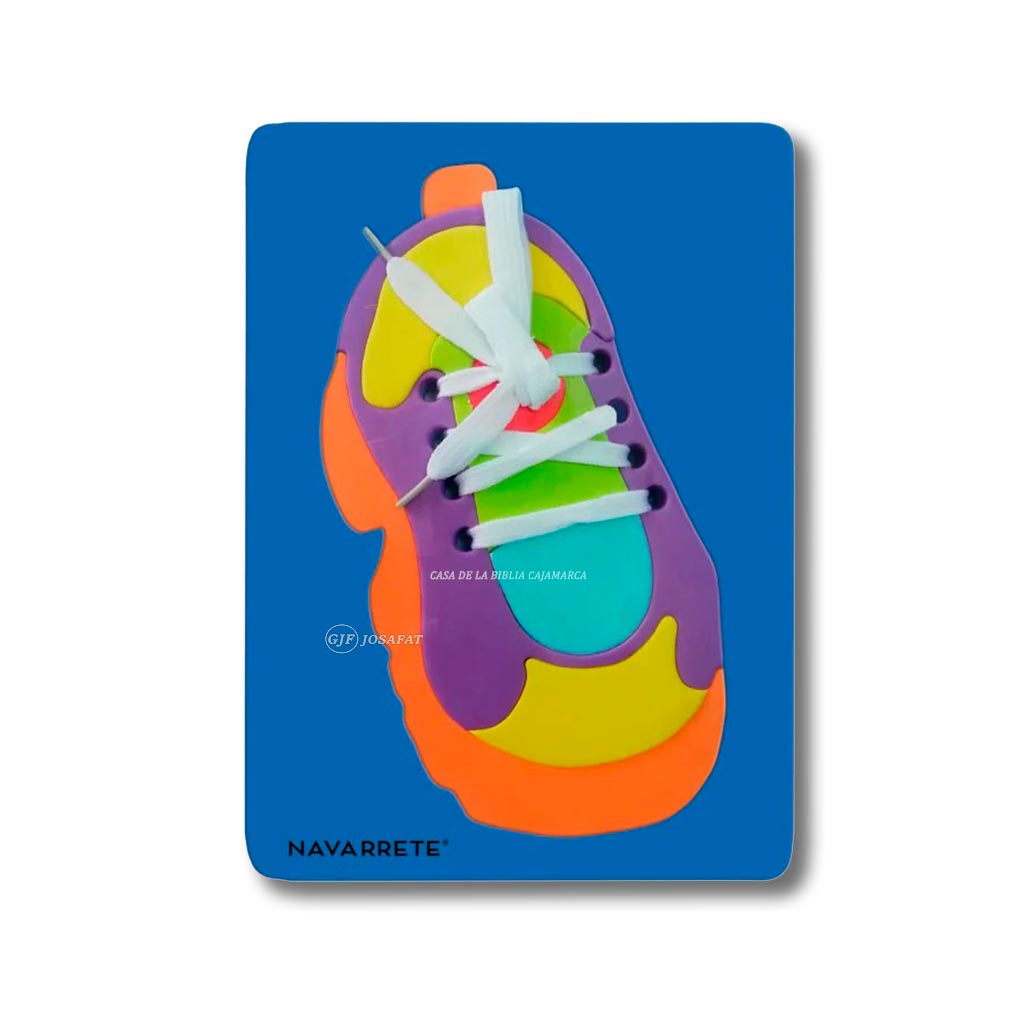 Juego Didáctico Zapatilla Encaje, Rompecabezas y Pasador