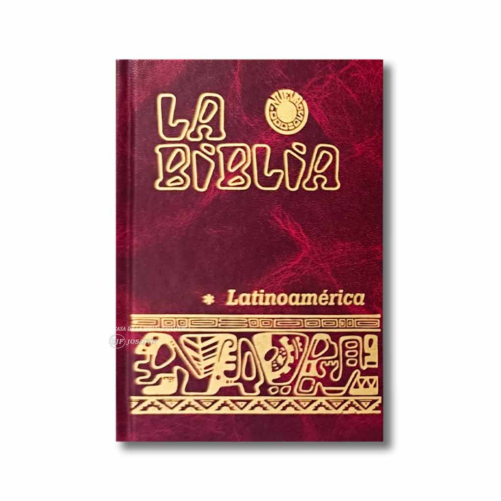 La Biblia Latinoamérica Tapa Dura Bolsillo Edición Pastoral Guinda