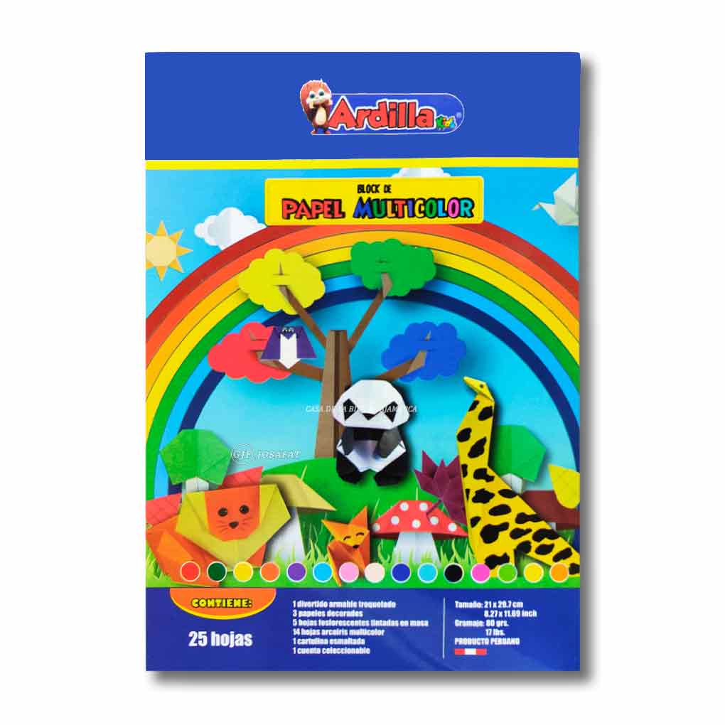 Block de Hojas de Colores x 25 hjs Montreal A4 80 gramos