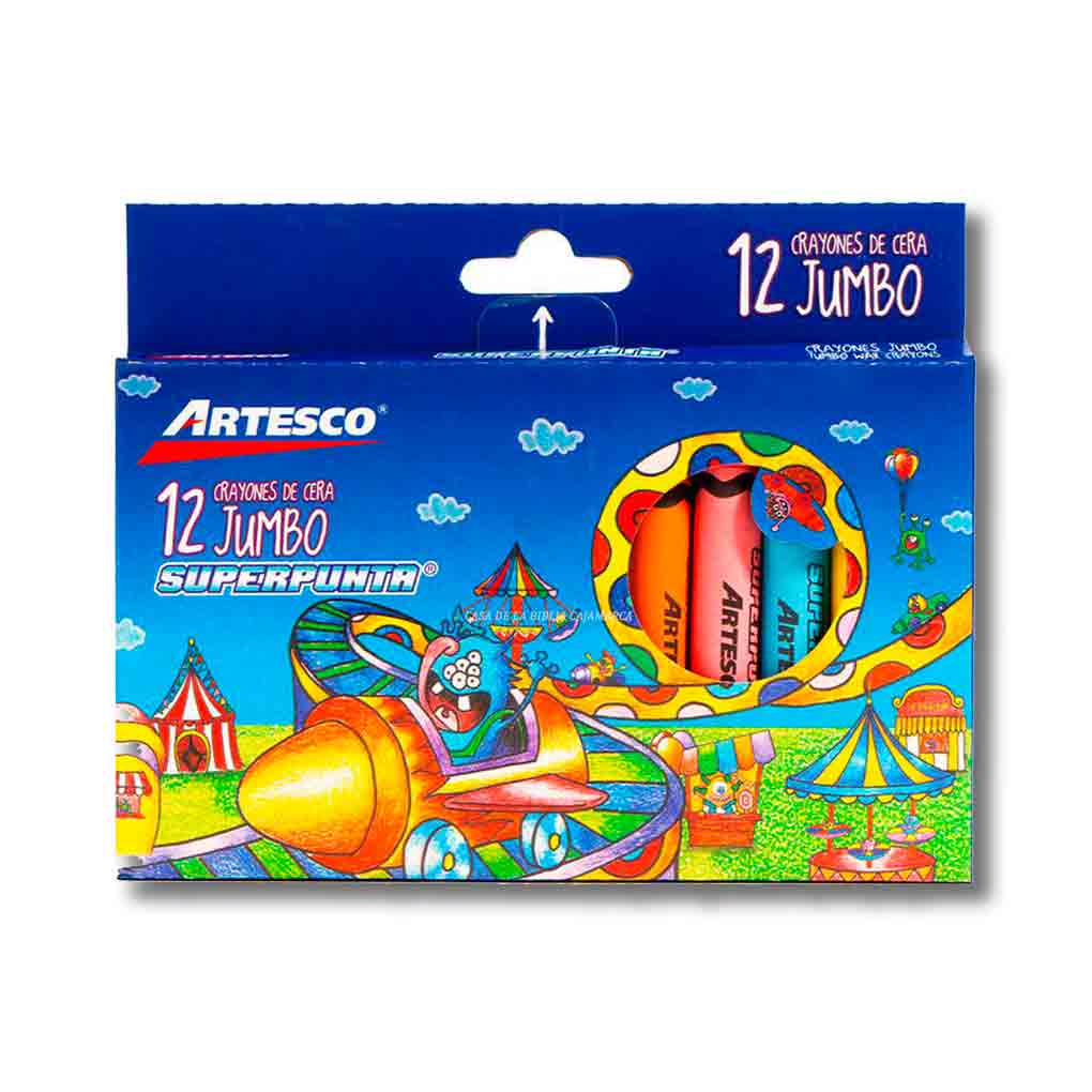 Crayones Jumbo Artesco x 12 unds