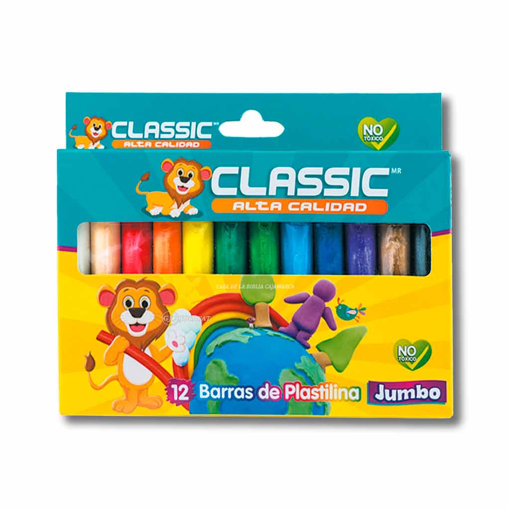 Plastilina Jumbo Classicx 12 unds