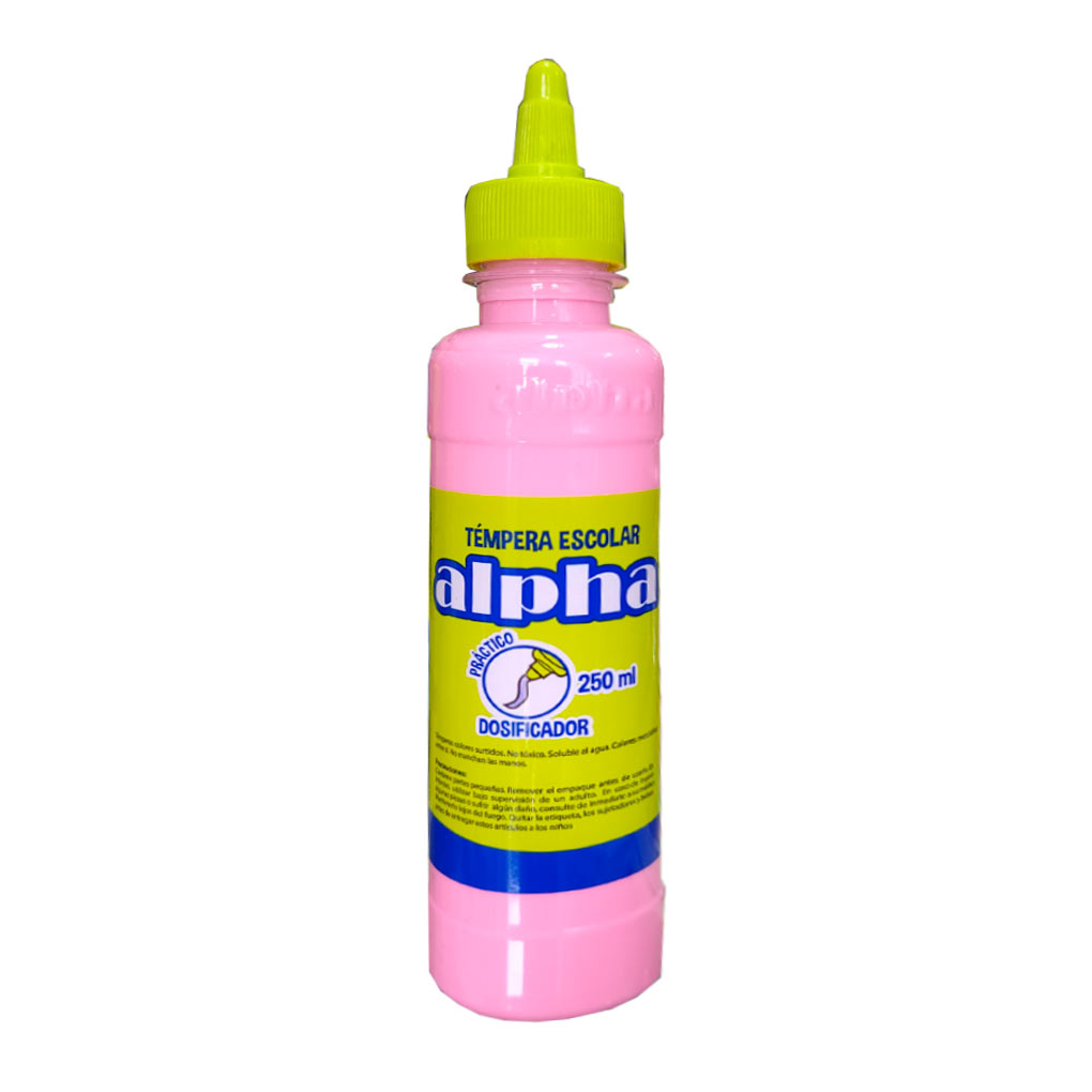 Tempera 250 ml Alpha Rosado