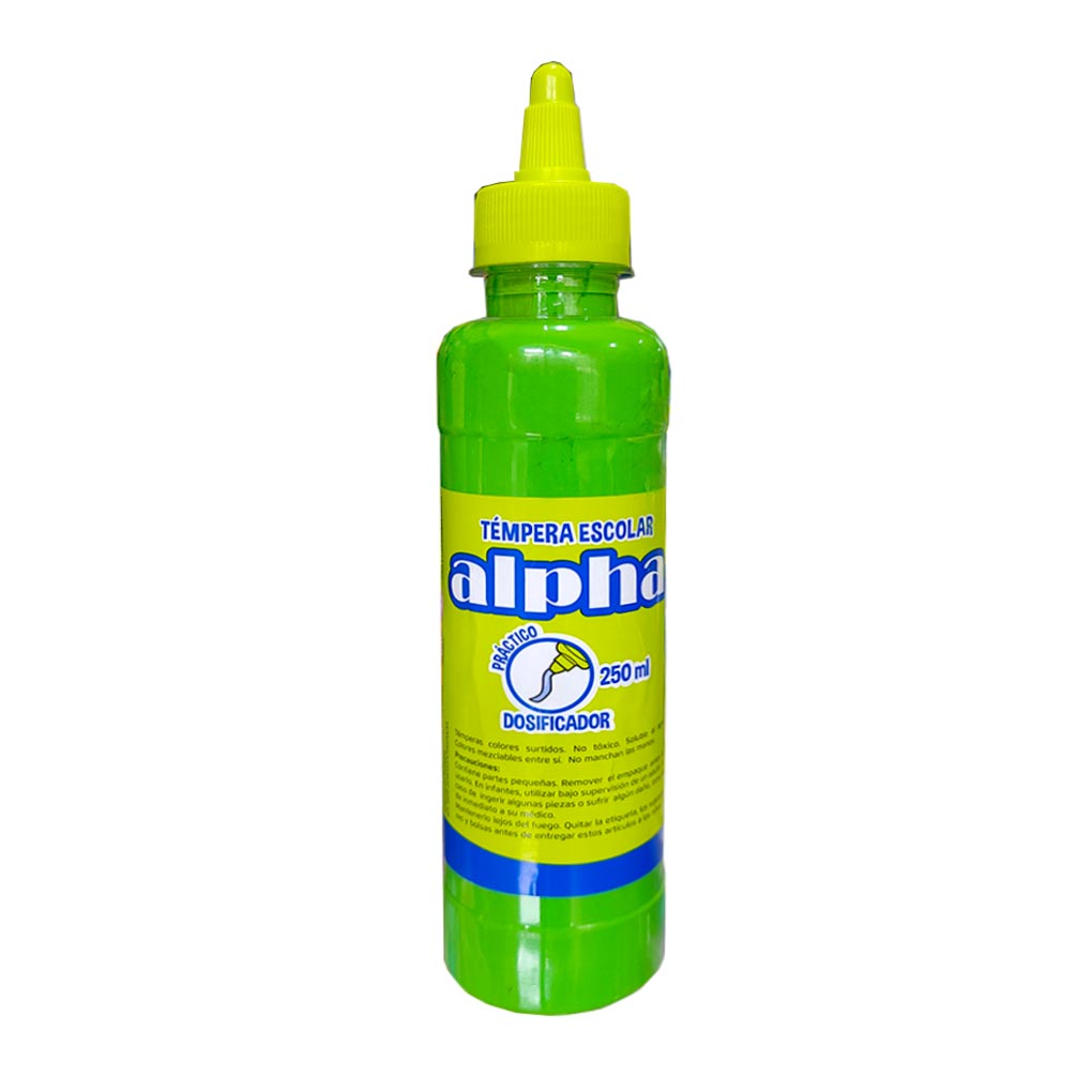 Tempera 250 ml Alpha Verde Claro