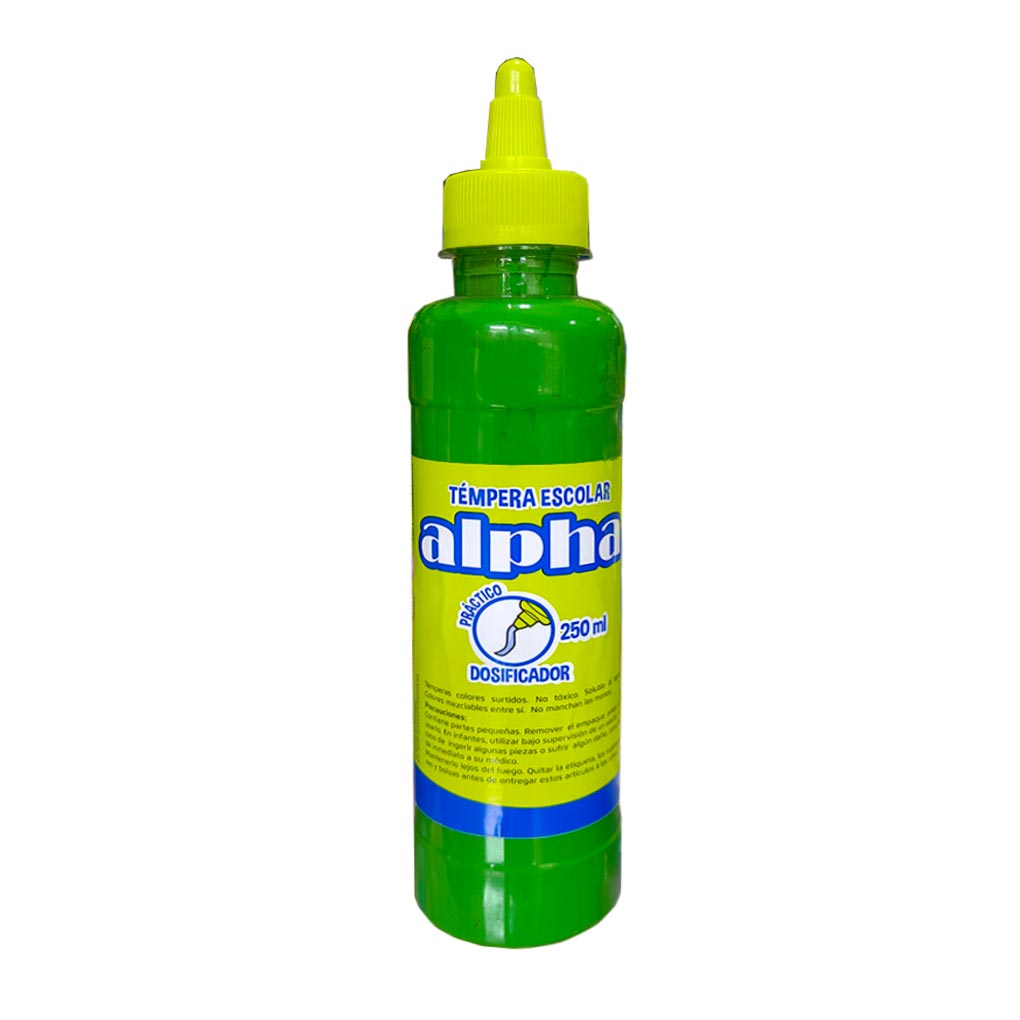 Tempera 250 ml Alpha Verde