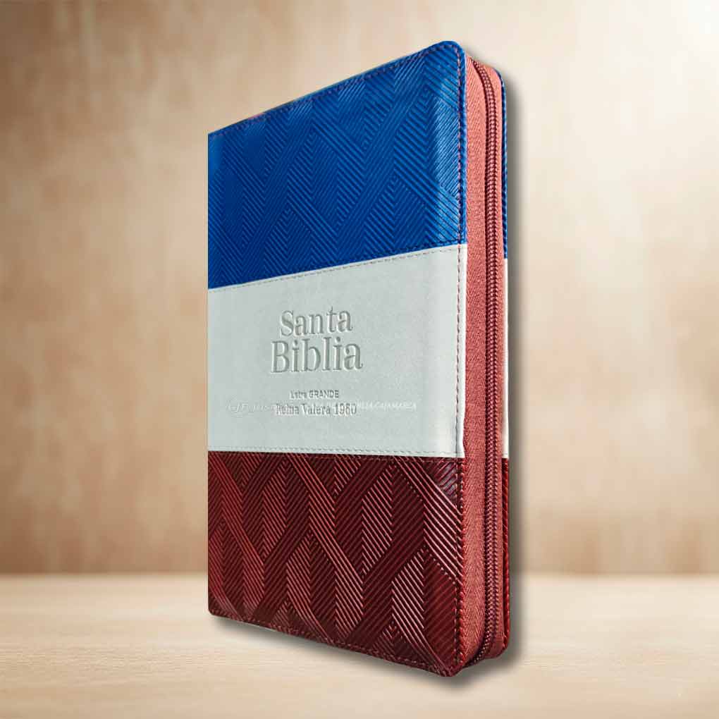 Biblia RVR1960 Personal Letra Grande 12 pts Tapa Simil Piel Cierre Indice MB Tritono AGM