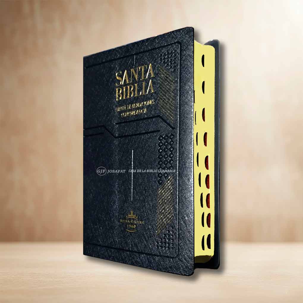 Biblia RVR1960 Fuente de Bendicion Manual Tapa Vinil Indice Negro
