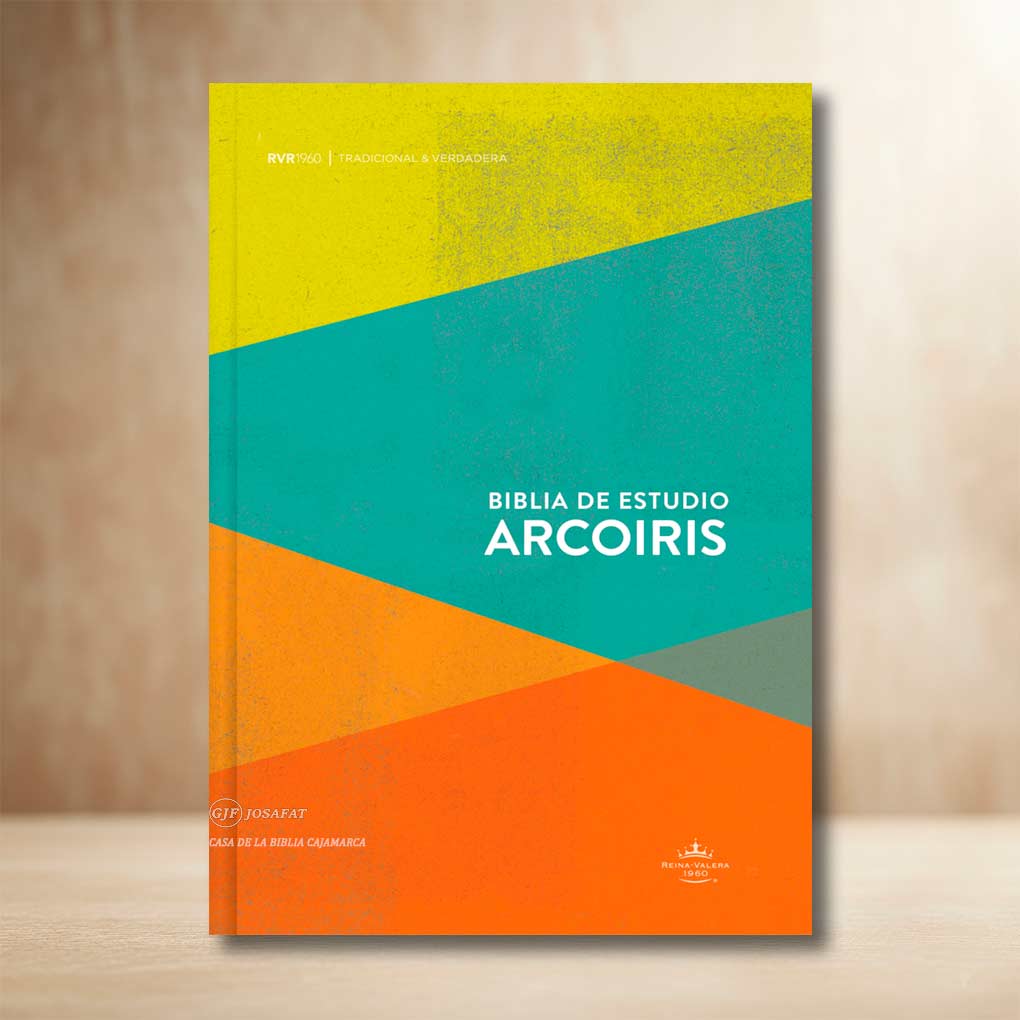 Biblia de Estudio Arco Iris RVR1960 Tapa Dura Multicolor