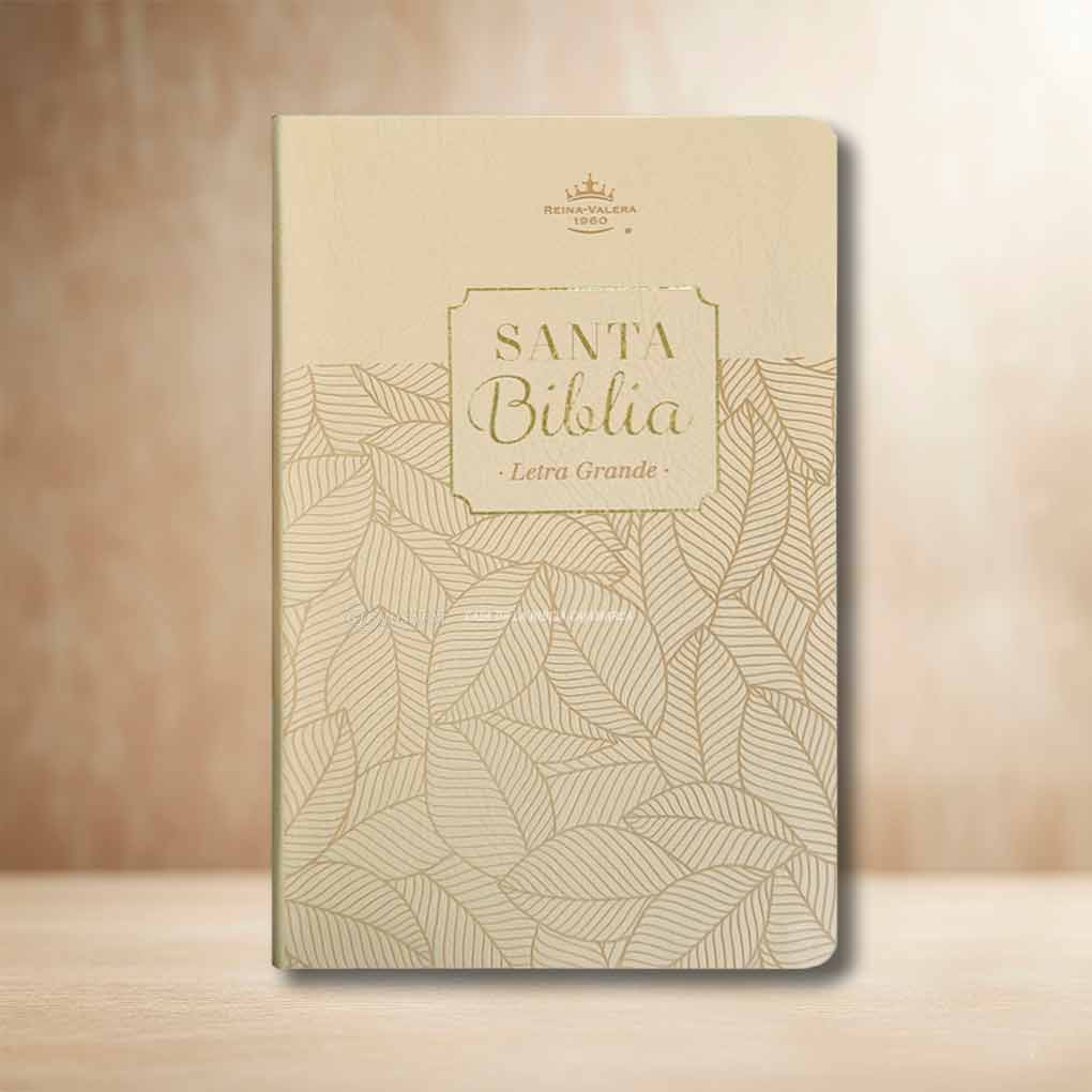 Biblia RVR1960 Personal Letra Grande 11.5 pts Obsequios y Premios MB Beige Hojas