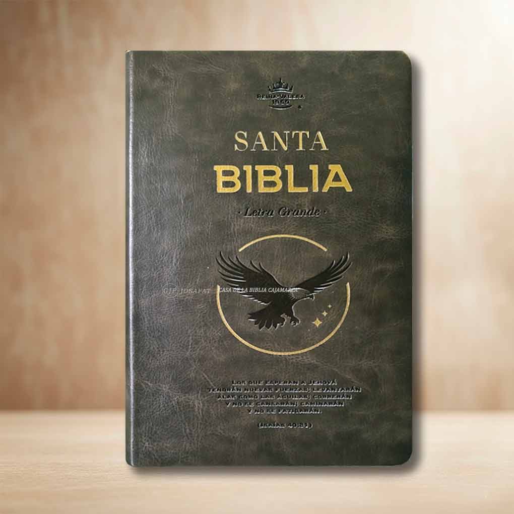 Biblia RVR1960 Personal Letra Grande 11.5 pts Obsequios y Premios MB Moka Águila