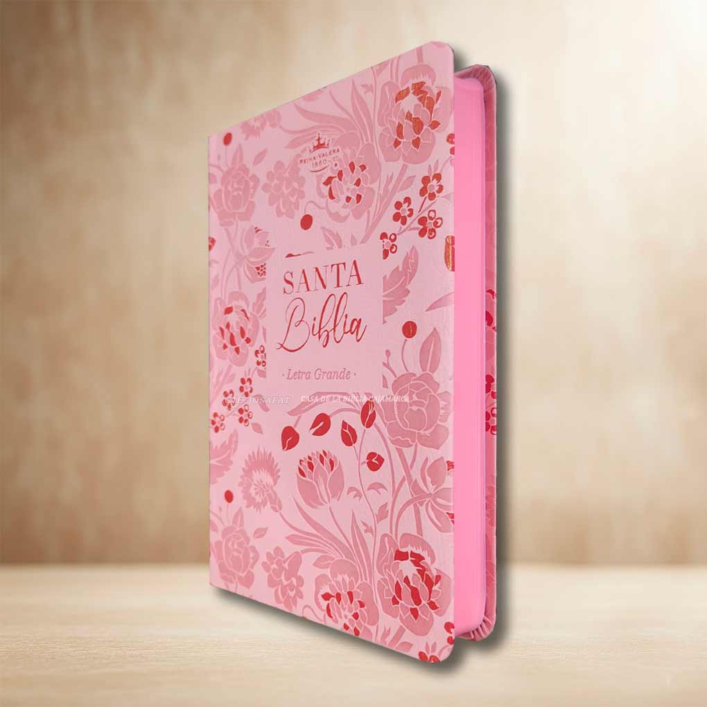 Biblia RVR1960 Personal Letra Grande 11.5 pts Obsequios y Premios MB Rosal Floral