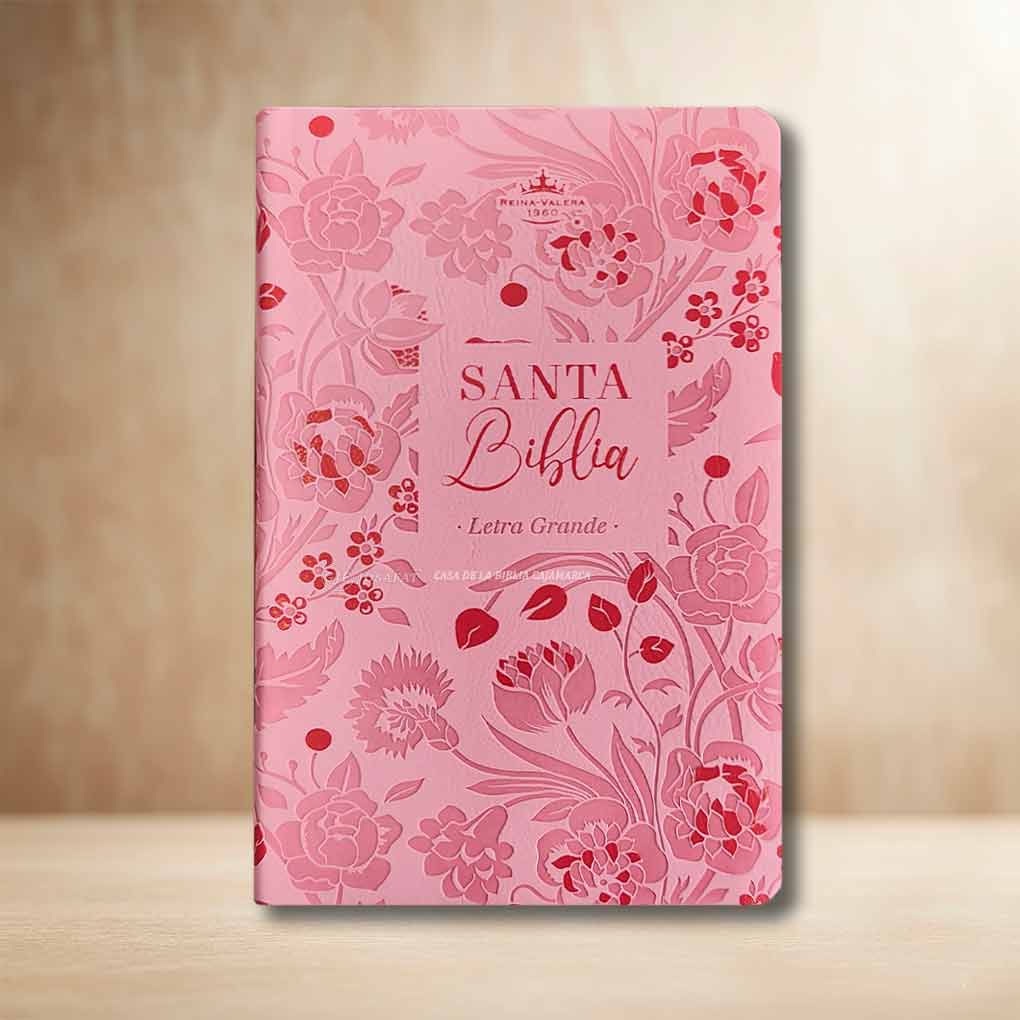 Biblia RVR1960 Personal Letra Grande 11.5 pts Obsequios y Premios MB Rosal Floral