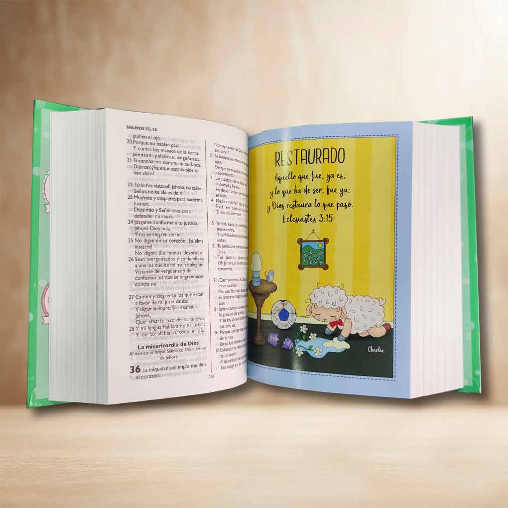 Biblia de la Amistad Algodoncitas y sus Amigos RVR1960 Tapa Dura Compacta